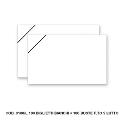 SET BIGLIETTI + BUSTE LUTTO F9 DL-100-1